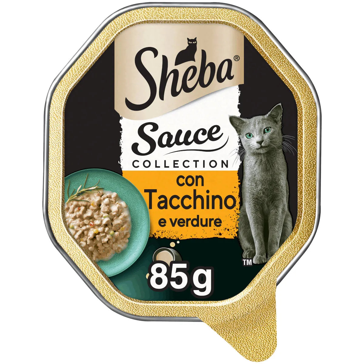 Sheba Sauce Collection con Tacchino 85g - Cibo Umido per Gatti Sheba Sauce Collection con Tacchino 85g - Cibo Umido per Gatti